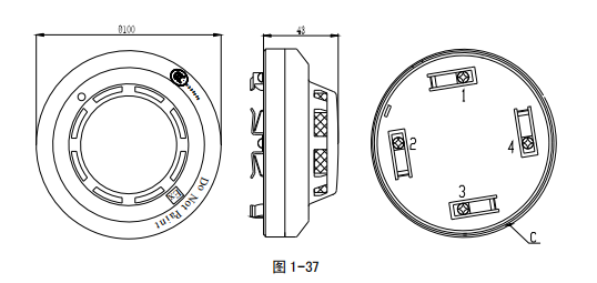 海灣JTY-GF-GST104(Ex)/T 點(diǎn)型光電感煙火災(zāi)探測器安裝參數(shù)